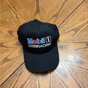 Mobil 1 Racing Black Cap with Embroidered Logo